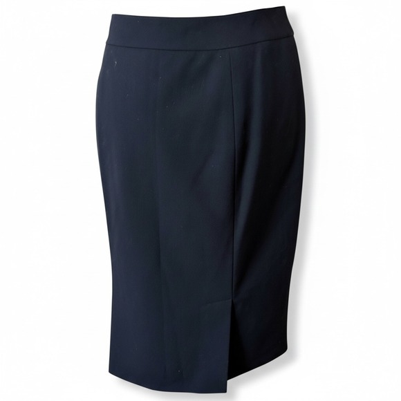 Lafayette 148 New York Wool Pencil Skirt – Dark Navy/Black – Size 2 - Picture 3 of 9